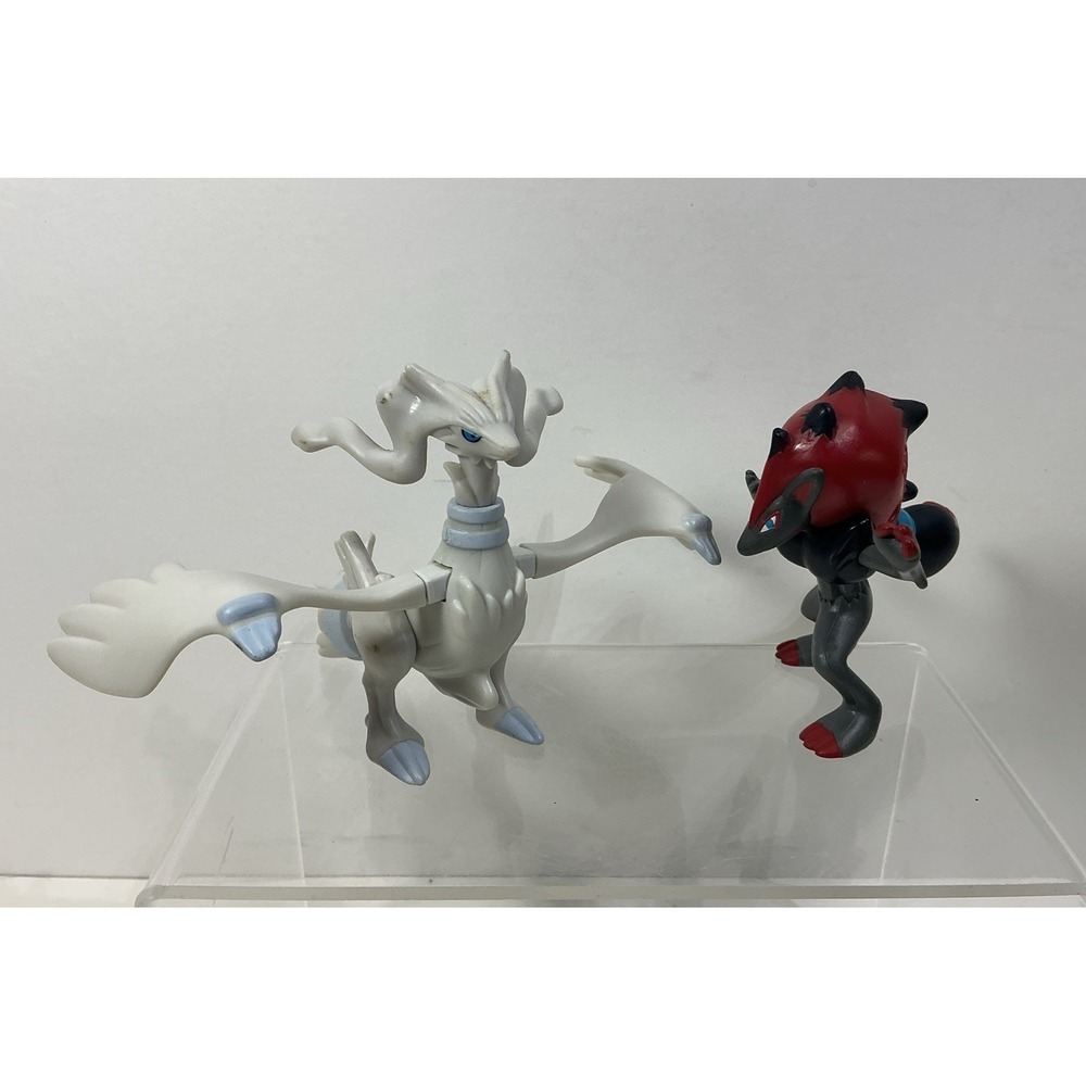 Pokemon Tomy Moncolle DX Zoroark Reshiram Soft Vinyl Figures 3in McDonalds Toy